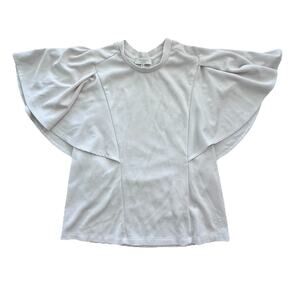 Ted Baker Women’s White Flutter Sleeve Top Shirt Sz 2 Small